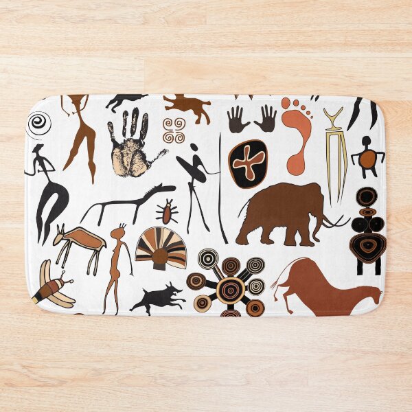 Item preview, Cave paintings - figures, animals and symbols designed and sold by siloto.