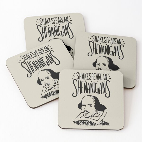 Item preview, Shakespearean Shenanigans Black Version - Funny Theater Quotes designed and sold by CoffeeJoeMugs.