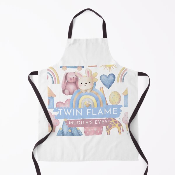 Item preview, Twin Flame Rabbit Heart Rainbow Nursery Sticker designed and sold by MuditasEyes.