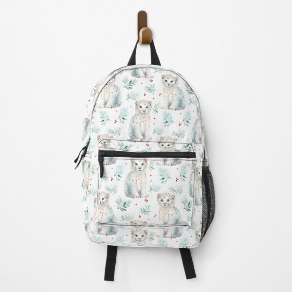Item preview, Frosty Feline: A Majestic Christmas with a Cute Snow Leopard designed and sold by qoodesignstudio.