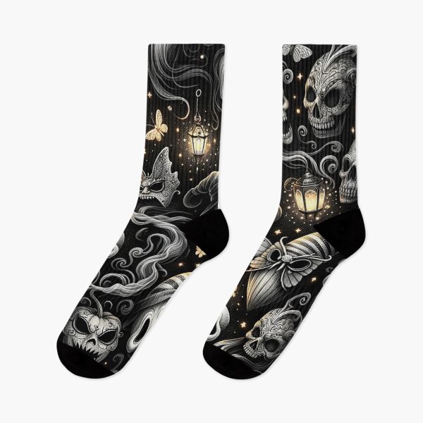Artikelvorschau, Spooky Halloween Pattern - Embrace the Eerie entworfen und verkauft von The-Library.