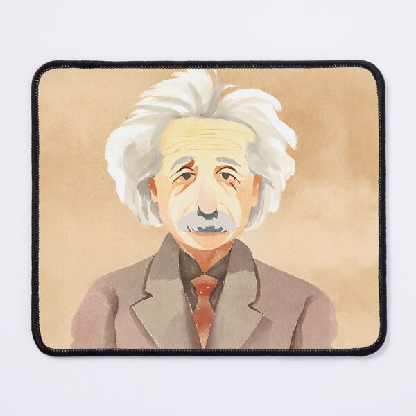 Item preview, Albert Einstein, watercolour-style portrait designed and sold by JohntumPhysics.