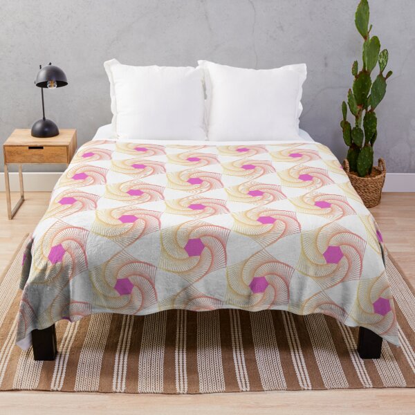 Item preview, Hexagon gold red pink pattern designed and sold by santoshputhran.