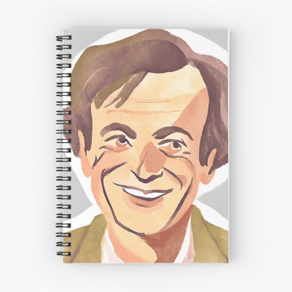 Item preview, Richard Feynman, watercolour-style portrait designed and sold by JohntumPhysics.