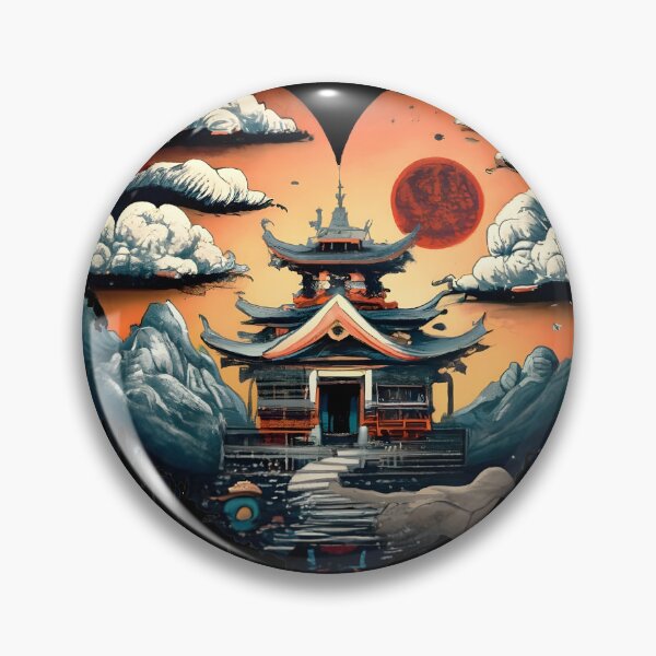 Item preview, Zen of Wudang: Intricate Japanese Ink Art with Heart Shape designed and sold by ratchawoot.