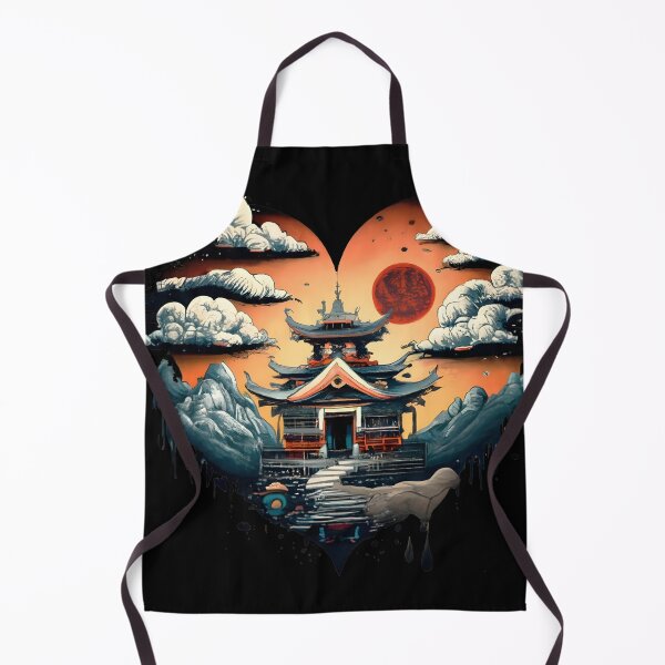 Item preview, Zen of Wudang: Intricate Japanese Ink Art with Heart Shape designed and sold by ratchawoot.