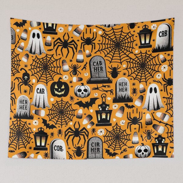 Item preview, Spooky Halloween Pattern - Eerie Delights Await designed and sold by The-Library.