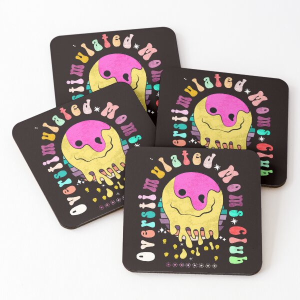 Item preview, Overstimulated Moms Club Funny Saying Women Groovy Mothers  designed and sold by AJ DESIGN.