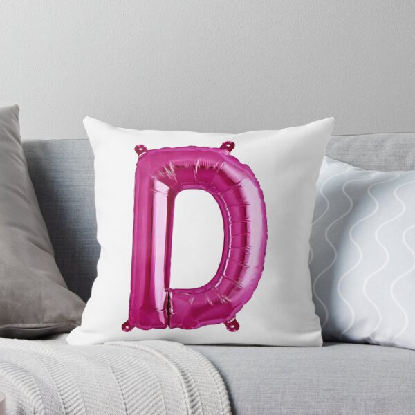 Item preview, LETTER D, AS A PINK BALLOON STICKER designed and sold by stickysterscom.