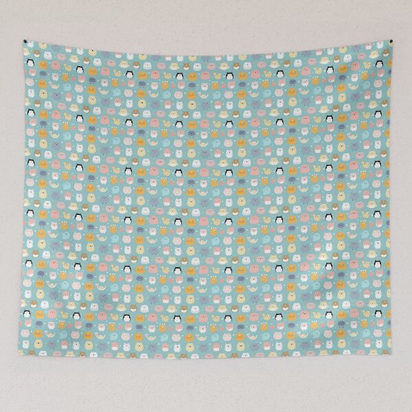 Item preview, Animal Playland: Cute Animal Repeating Background for Kids designed and sold by catofnimes.