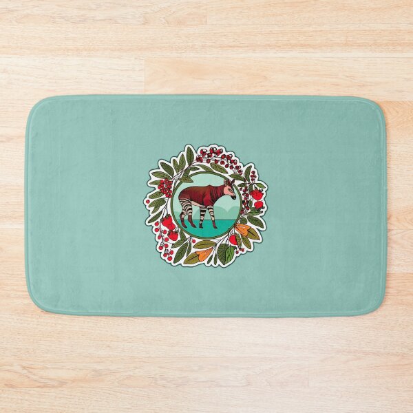 Item preview, cute okapi and berries designed and sold by The  Knick Knack Nook.