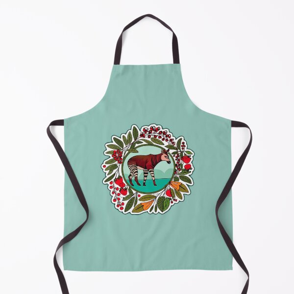 Item preview, cute okapi and berries designed and sold by The Knick Knack Nook.