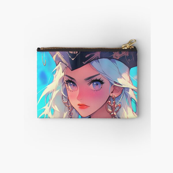 Item preview, Cute Serious Pirate Captain Anime Girl designed and sold by bubblegoth.