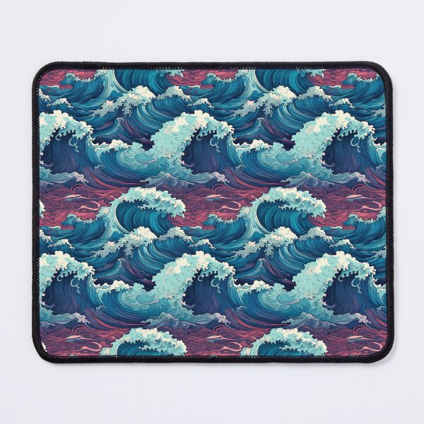 Item preview, Psychedelic raging ocean designed and sold by PrintNstick.