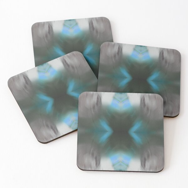 Item preview, Glass Glorious Flowing Blown Glass Grey Teal designed and sold by SpiritGifts.