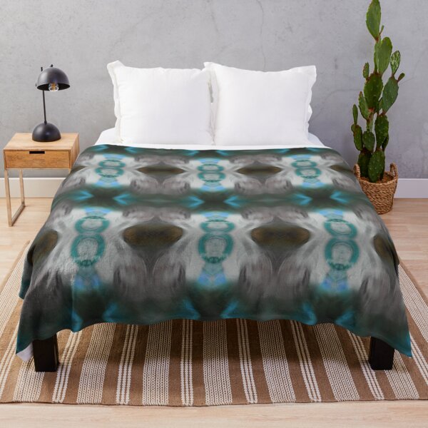 Item preview, Glass Glorious Flowing Blown Glass Grey Teal designed and sold by SpiritGifts.