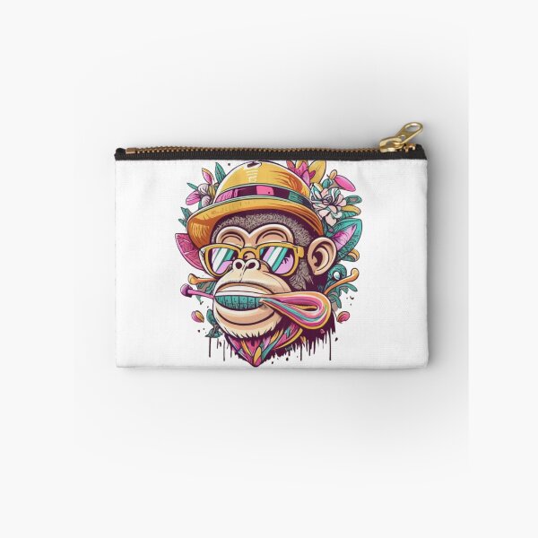 Item preview, A Cool Monkey Wearing Hat and Sunglasses in Happy Summer Vibe designed and sold by GEHK.