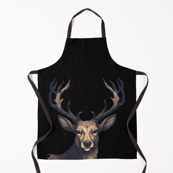 Item preview, cute deer with huge antlers, retro style designed and sold by in-leggings.