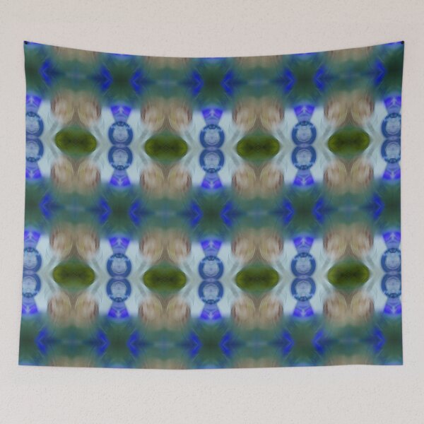 Item preview, Glass Glorious Flowing Blown Glass Rich Blue Grey designed and sold by SpiritGifts.