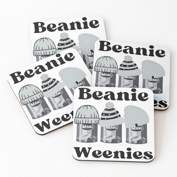 Item preview, Beenie Weenies in Beanies Black and White designed and sold by FriedHoneybee.