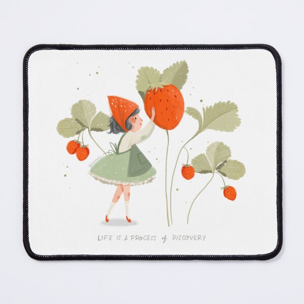 Item preview, Strawberry Flower Girl designed and sold by lisasaputra.