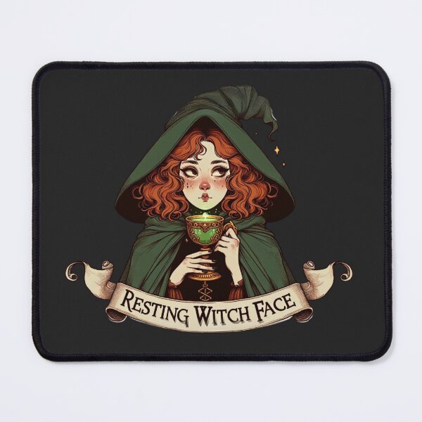 Item preview, Resting Witch Face - Halloween Vibes designed and sold by ZenEverAI.