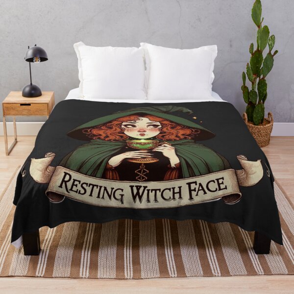 Item preview, Resting Witch Face - Halloween Vibes designed and sold by ZenEverAI.