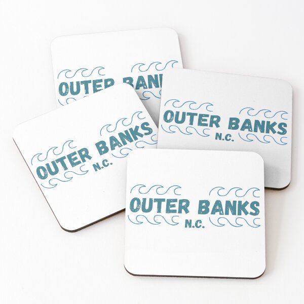 Item preview, Outer Banks N.C. text in blue with waves designed and sold by Susan-Marie220.