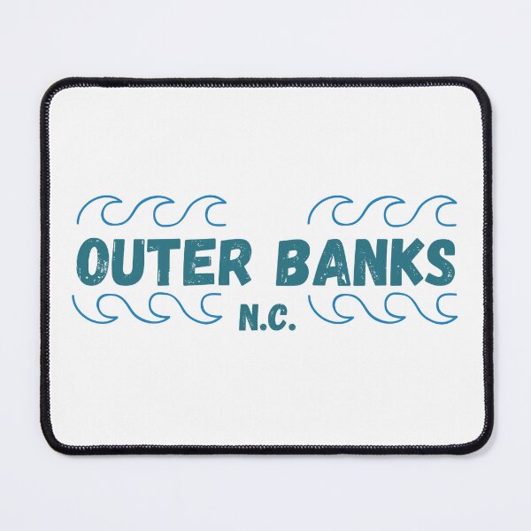 Item preview, Outer Banks N.C. text in blue with waves designed and sold by Susan-Marie220.