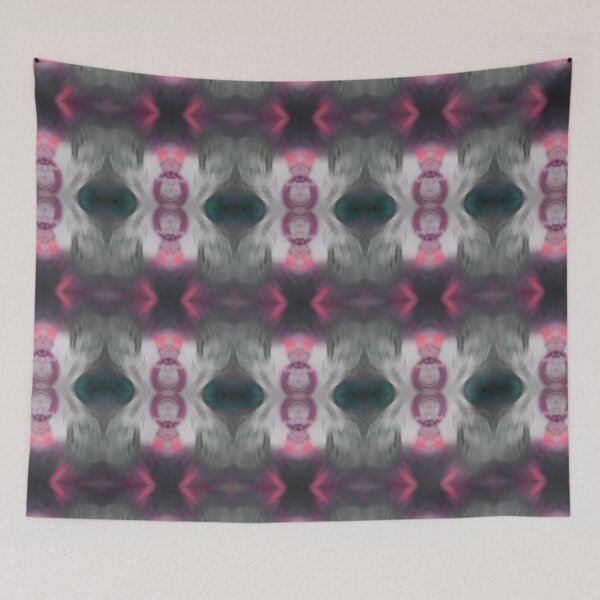 Item preview, Glass Glorious Flowing Blown Glass Soft Pink Grey designed and sold by SpiritGifts.