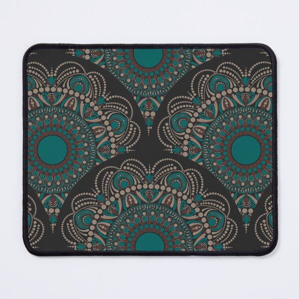 Item preview, Night Swim and Molasses Cincereous Dot Mandala Scale Pattern designed and sold by Triplicate Limited.