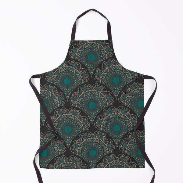 Item preview, Night Swim and Molasses Cincereous Dot Mandala Scale Pattern designed and sold by Triplicate Limited.