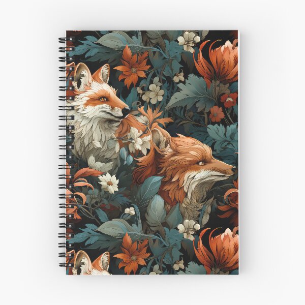 Item preview, Autumn Fox Seamless Pattern illustration inspired by William Morris  designed and sold by The Willow Of  Rain City.