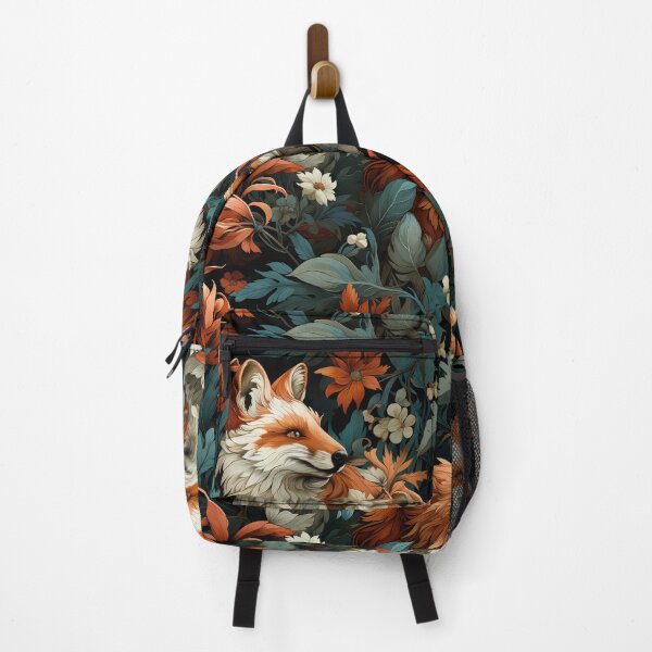 Item preview, Autumn Fox Seamless Pattern illustration inspired by William Morris designed and sold by The Willow Of Rain City.