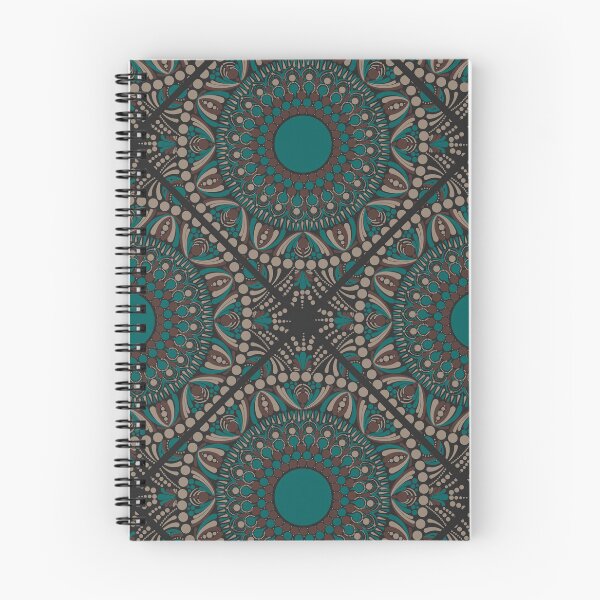 Item preview, Night Swim and Molasses Cincereous Dot Mandala Tile Pattern designed and sold by Triplicate Limited.