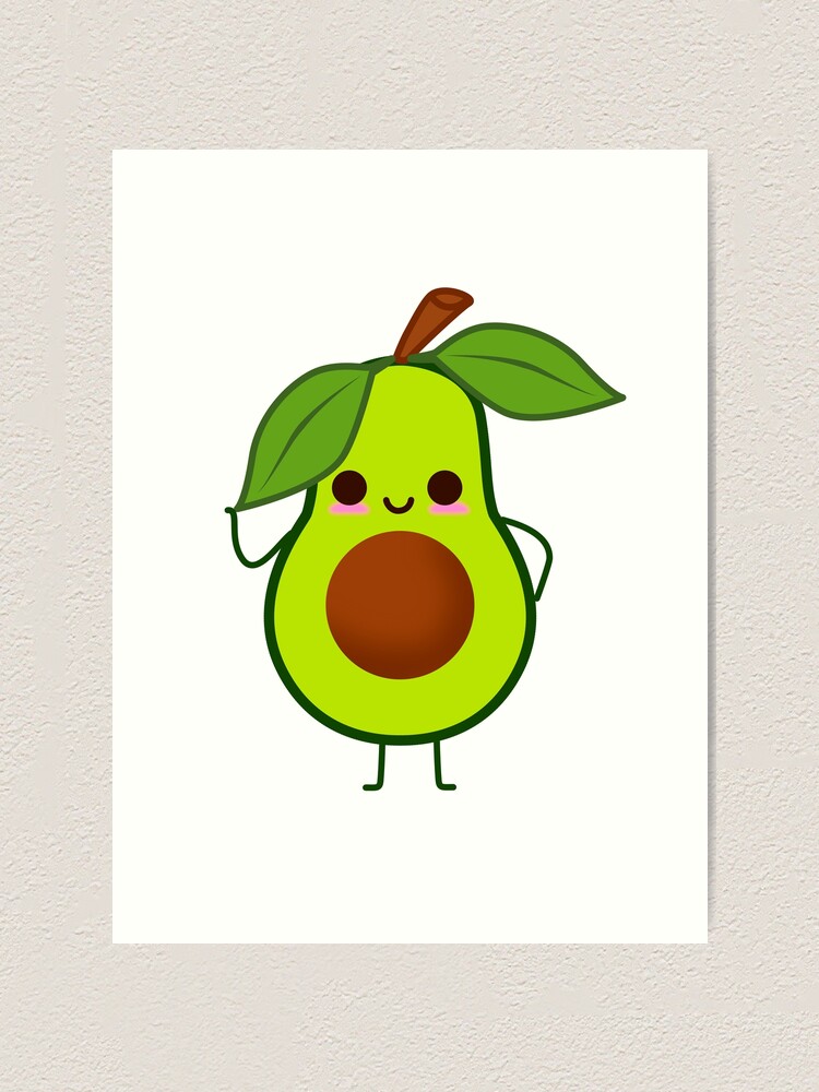 Adorably Cute Animated/ Cartoon Avocado 