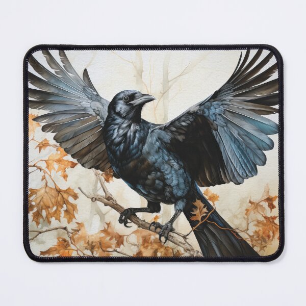 Item preview, Crow Watercolor Painting designed and sold by The Willow Of Rain City.