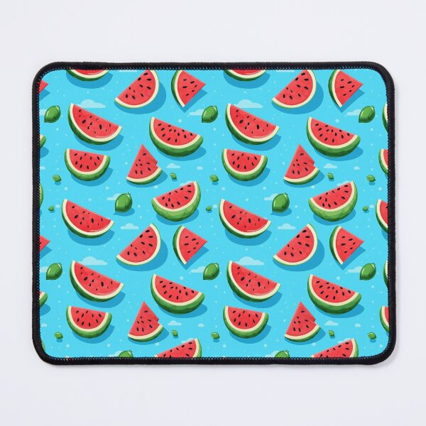 Item preview, water melon in blue background designed and sold by ThechampArt.