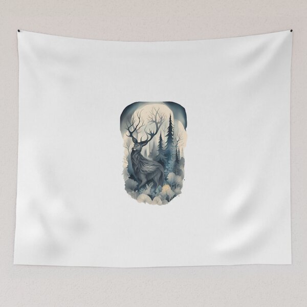 Item preview, Deer wild forest designed and sold by KorArtStudio.