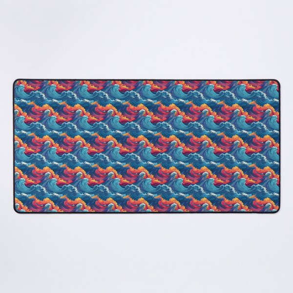Item preview, Psychedelic raging ocean pattern designed and sold by PrintNstick.