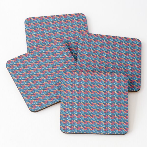 Item preview, Psychedelic raging ocean pattern designed and sold by PrintNstick.