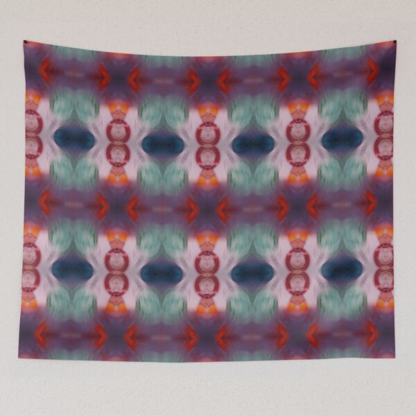Item preview, Glass Glorious Flowing Blown Glass Bold Orange Red Purple designed and sold by SpiritGifts.