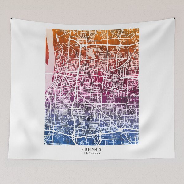 Item preview, Memphis Tennessee City Map designed and sold by ArtPrints.