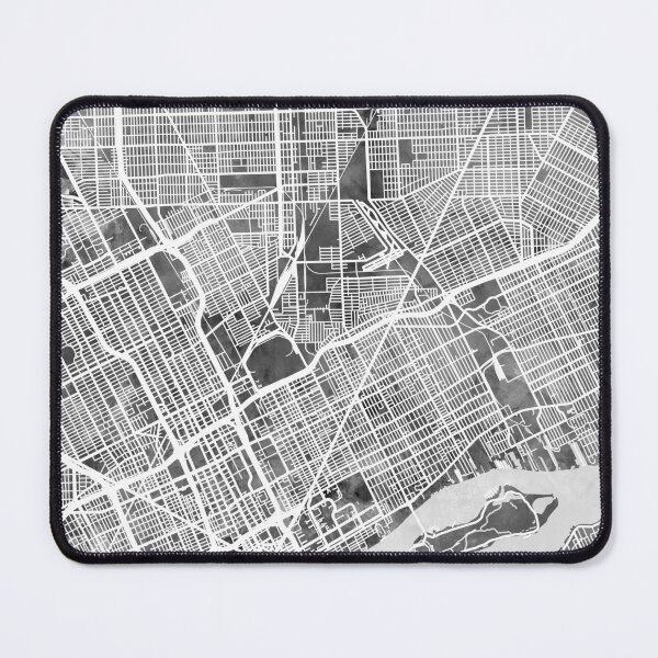 Item preview, Detroit Michigan City Map designed and sold by ArtPrints.
