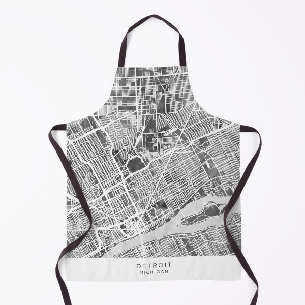 Item preview, Detroit Michigan City Map designed and sold by ArtPrints.