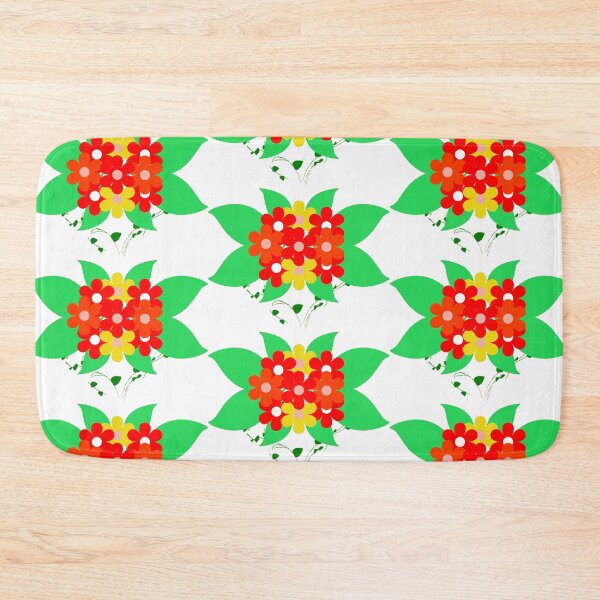 Item preview, Floral and Leaves - Red, Orange and Yellow Flowers designed and sold by HansiniDesigns.