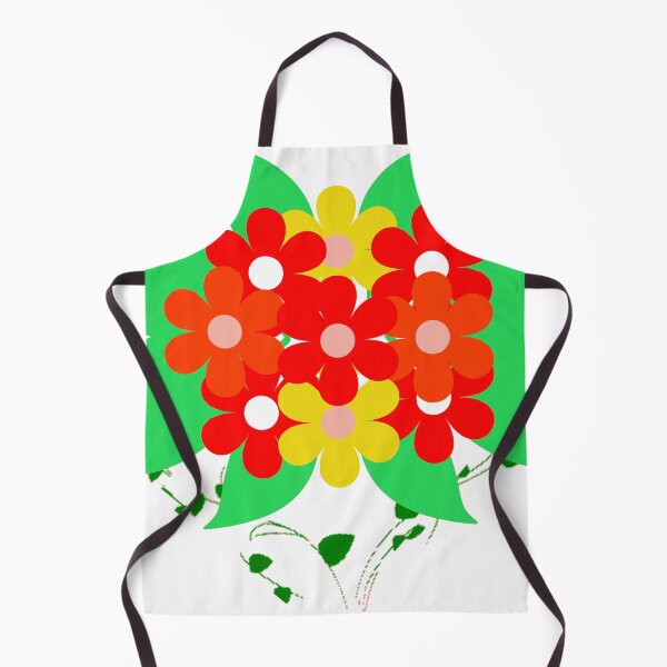 Item preview, Floral and Leaves - Red, Orange and Yellow Flowers designed and sold by HansiniDesigns.