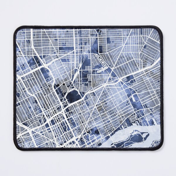 Item preview, Detroit Michigan City Map designed and sold by ArtPrints.