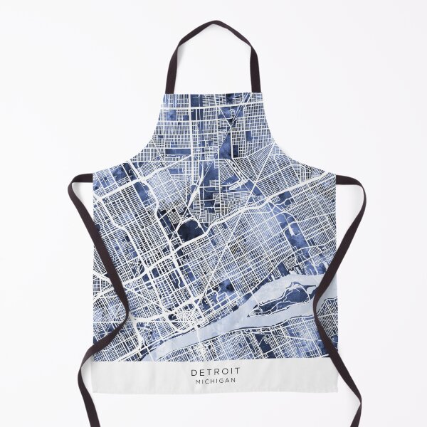 Item preview, Detroit Michigan City Map designed and sold by ArtPrints.