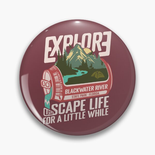 Item preview, Blackwater River State Park Florida - FL Retro In A Pink Soda Camping Hiking Outdoor Adventure designed and sold by mountainfad.